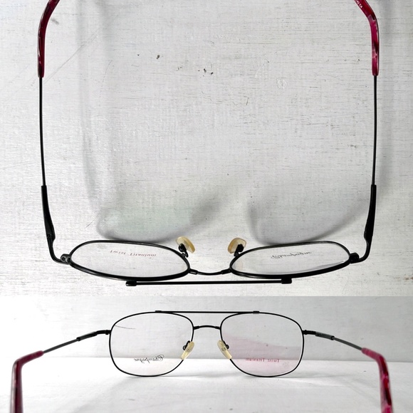 KOBE Twist Titanium Low Profile Black Vintage Metal Aviator Eyeglasses - Picture 8 of 13